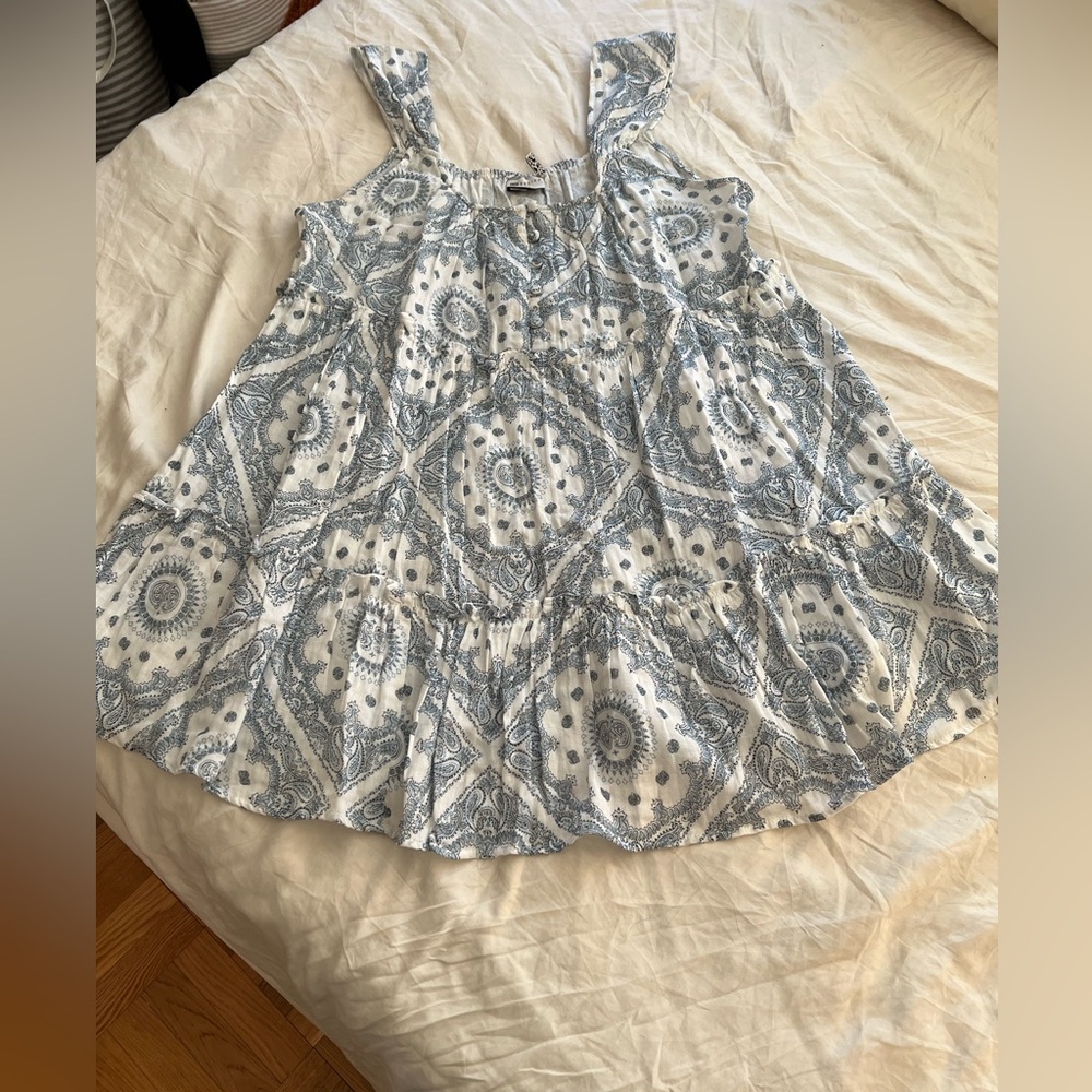 ASOS Bandana print minidress, flowy A line skirt NWT